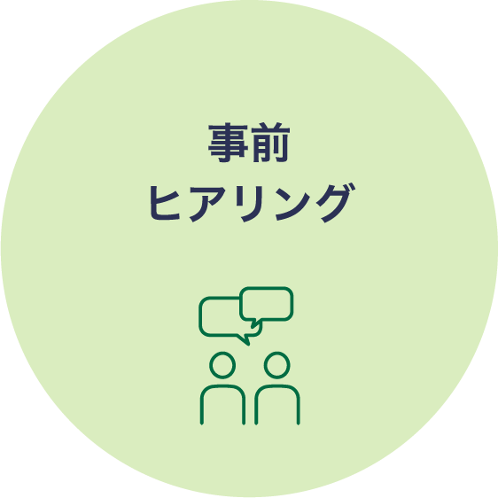 事前ヒアリング